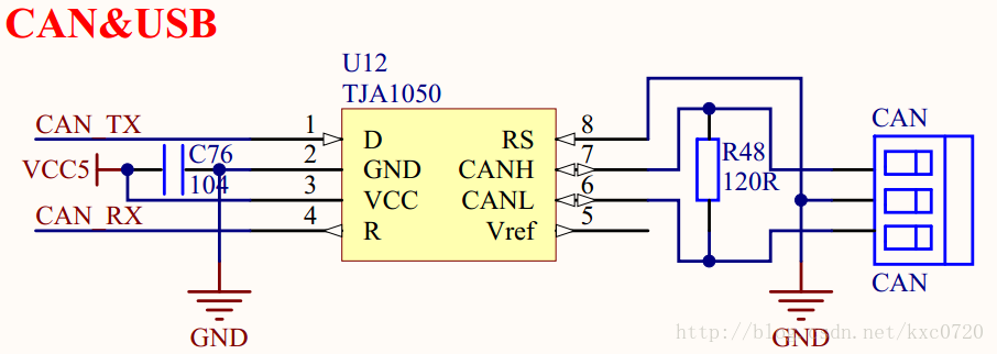 基于stm32,低速can通信的收发器芯片选择问题