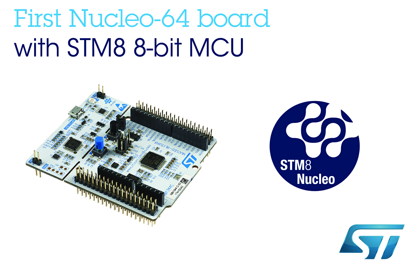 意法半导体推出新款STM8 Nucleo开发板
