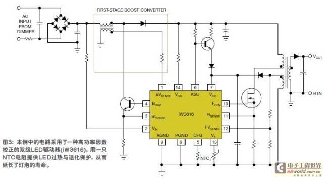 LED driver two-stage scheme diagram