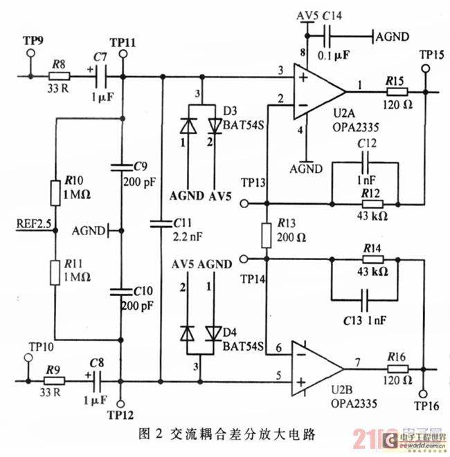 交流耦合差分放大电路