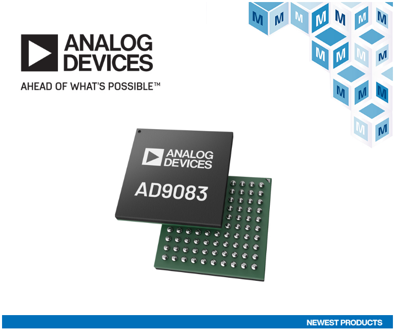贸泽电子开售Analog Devices AD9083模数转换器