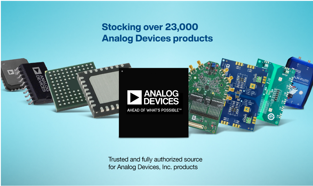 贸泽电子分销种类丰富的Analog Devices新品 