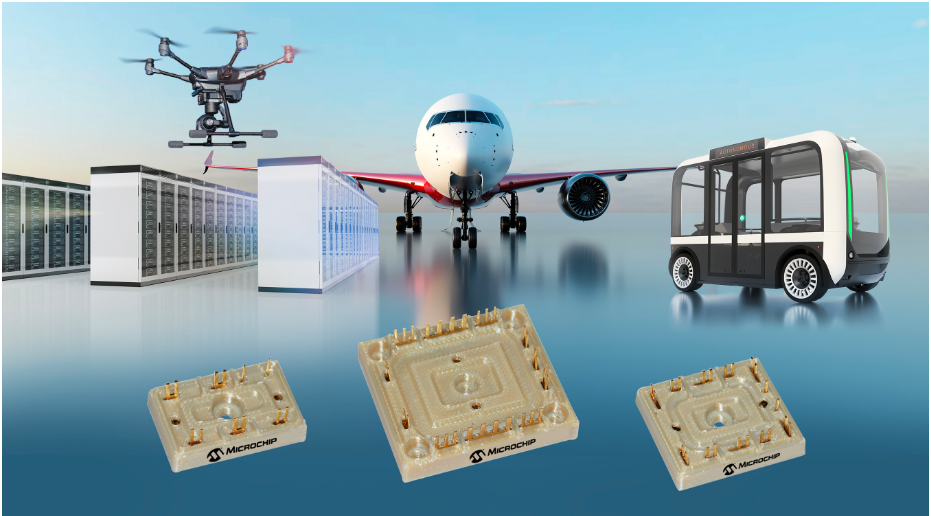 Microchip推首款通过航空航天认证的无基座电源模块产品系列