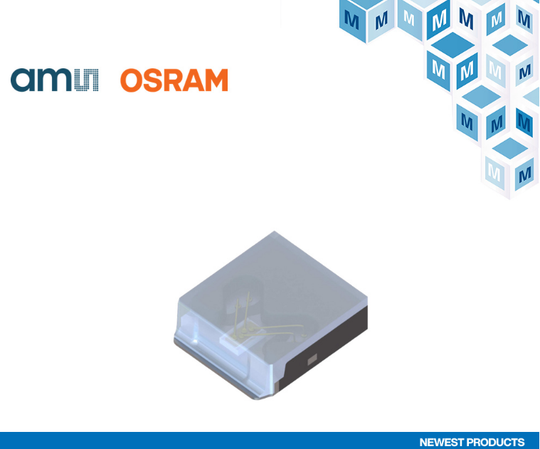 贸泽电子开售适合工业LiDAR和测距应用的  ams OSRAM SPL S1L90H单通道SMT激光器