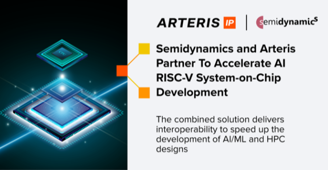 Semidynamics和Arteris合作加速  AI RISC-V 片上系统开发