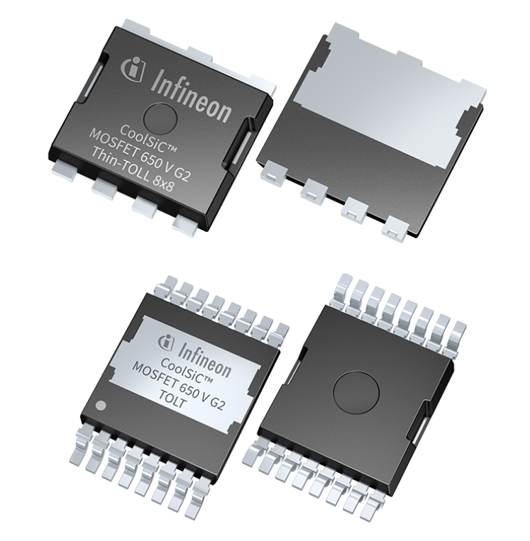  Infineon launched a new industrial CoolSiC packaged with TOLT and Thin TOLL ™ MOSFET 650 V G2， Increase system power density