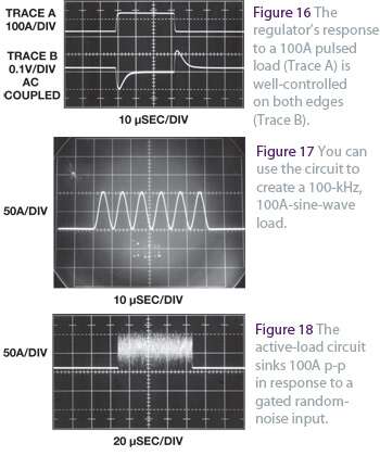 Design a 100A active load to test power supply reliability