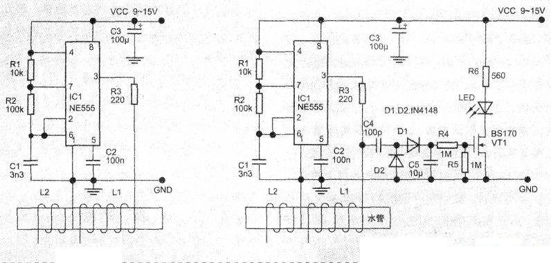 Test water softening circuit