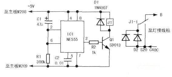OLYMPUS CLE-10 cold light source starting circuit