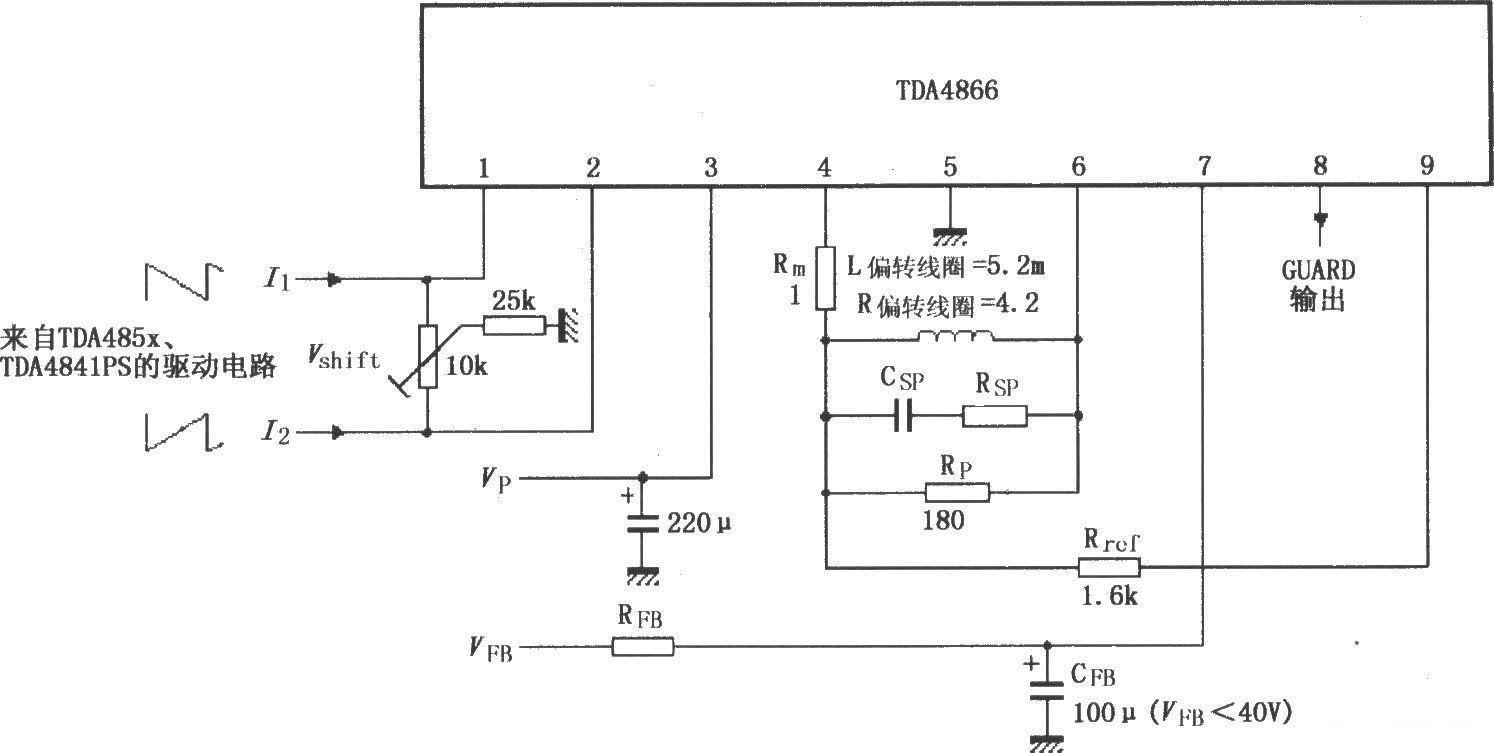 Driving circuit of TDA485X and TDA4841PS