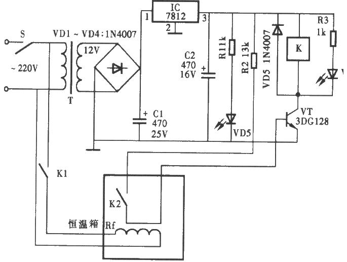 一款RKC XTE-7000的温度控制器电路图
