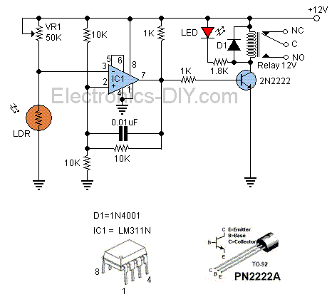 光控/暗控继电器开关