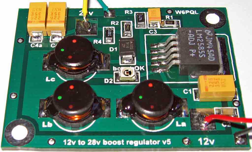 12V to 28V DC-DC converter (based on LM2585)