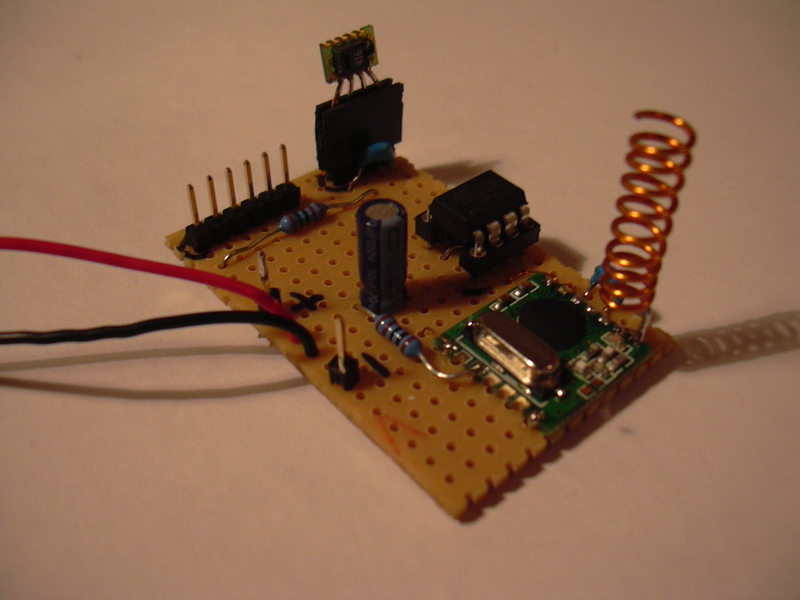 Wireless temperature and humidity sensor (with USB interface)
