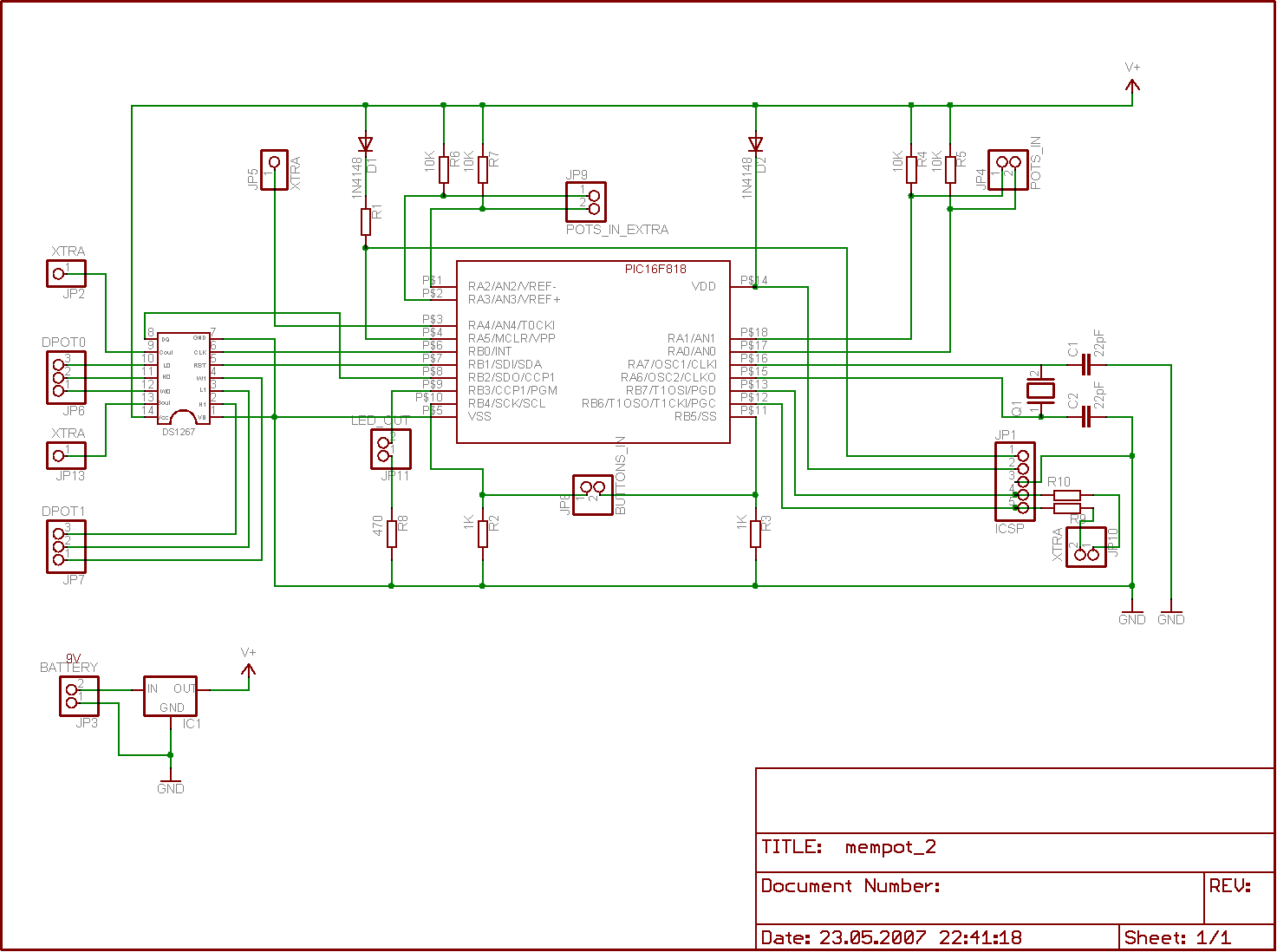 Digital Potentiometer with Memory Digital potentiometer with storage function