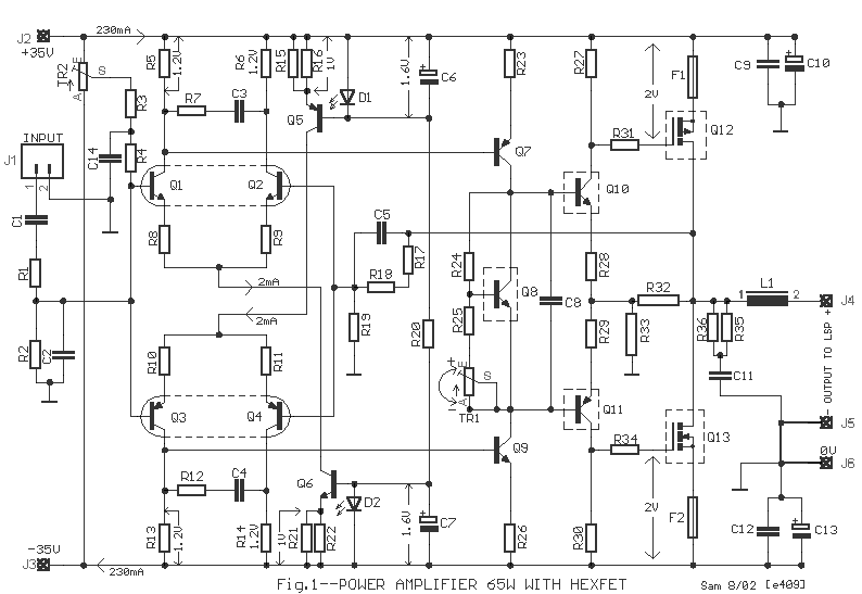 65W HEXFET功率放大器