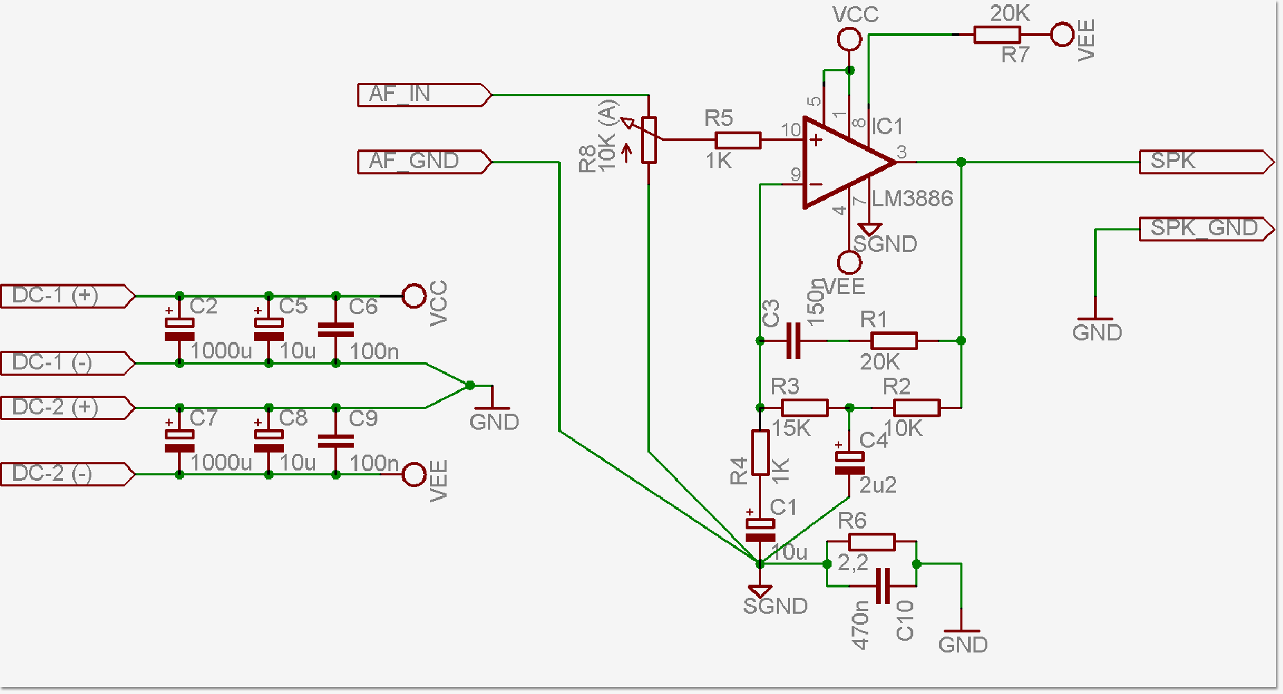 Gain Cloning Power Amplifier LM3886