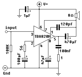 General Purpose 2 Watt Stereo Power Amplifier
