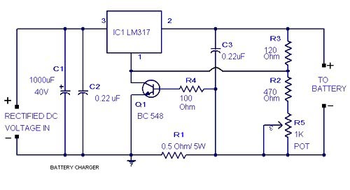 Lead-acid battery charger circuit