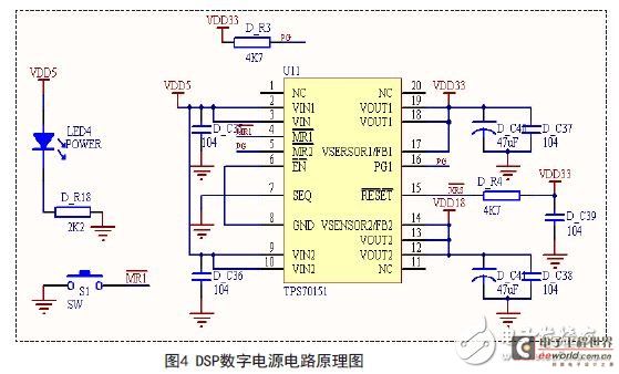 图4 DSP数字电源电路原理图