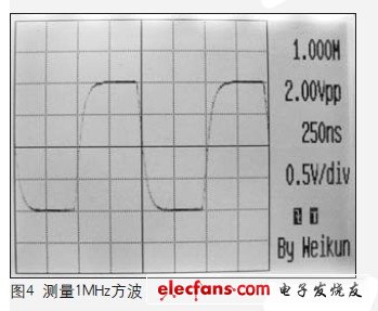 The display waveform is very detailed due to the 320×240 resolution display.