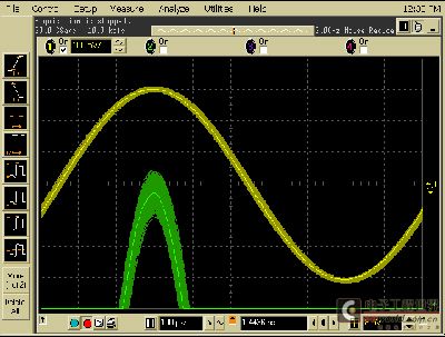 The noise reduction filter parameters were set to 2 GHz and the measured noise floor was 1.6 mV RMS