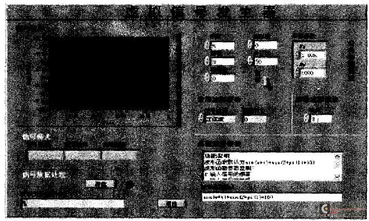 Figure 1 Front panel of the overall interface mode