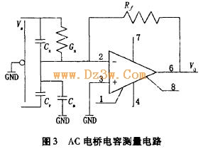 AC电桥电容测量电路