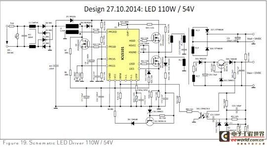 大联大品佳集团推出Infineon ICL5101集成PFC+LLC LED商业照明方案