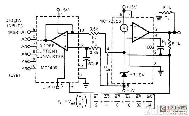 6位模拟电路电路图