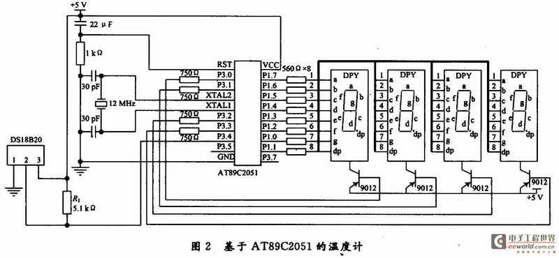 基于at89c2051的数字温度计设计