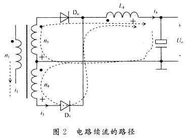 电路续流的路径