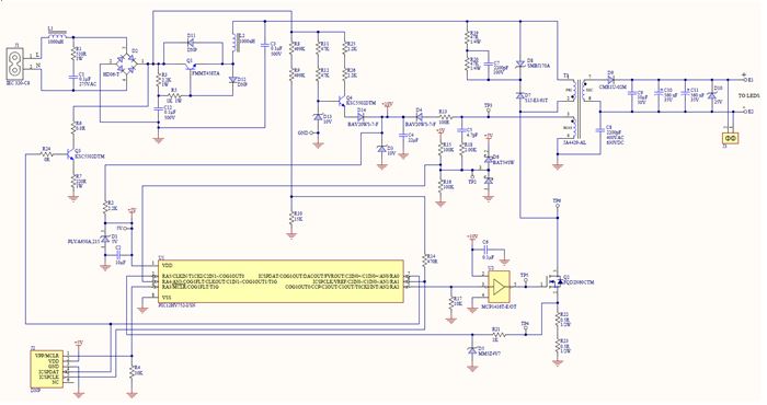 大联大品佳推出基于Microchip PIC12HV752单级PFC可控硅调光LED方案