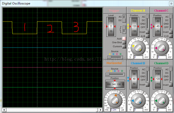 Using the 51 series single chip microcomputer timer function to measure pulse width