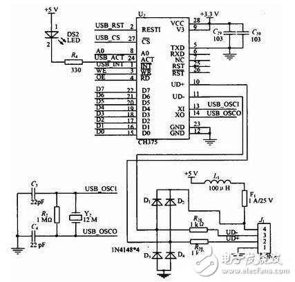 剖析LPC2119的USB-CAN连接器电路设计方案