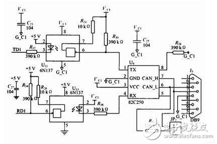 剖析LPC2119的USB-CAN连接器电路设计方案