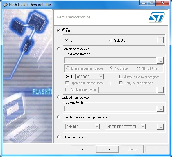 Entering the world of STM32: Hex program burning