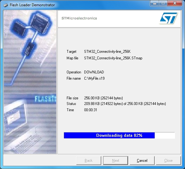 Entering the world of STM32: Hex program burning