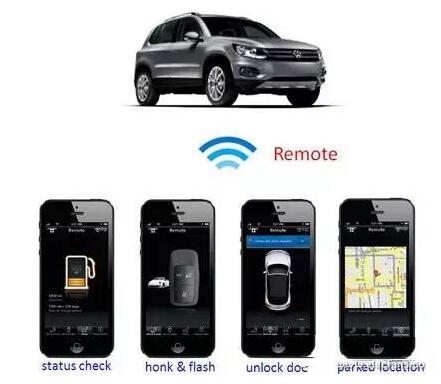 Figure 6: Mobile phone can query vehicle status through remote vehicle access service