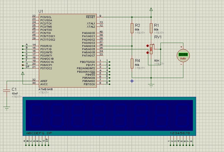 ATMEGA16 多通道AD采集 - 杰龙 - 电子-单片机