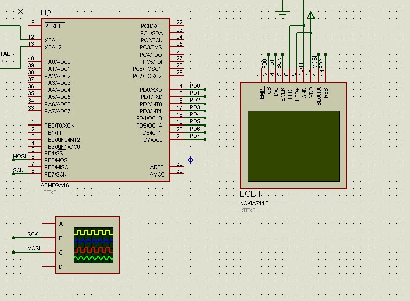   ATmega16 nokia7110 LCD screen experiment Proteus Next article Display Chinese characters - liuyunqian@yeah - Embedded Learning