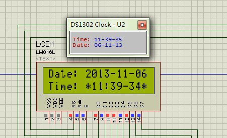 LCD1602 liquid crystal display DS1302 real-time clock Proteus simulation - Yanboheng - Yanboheng