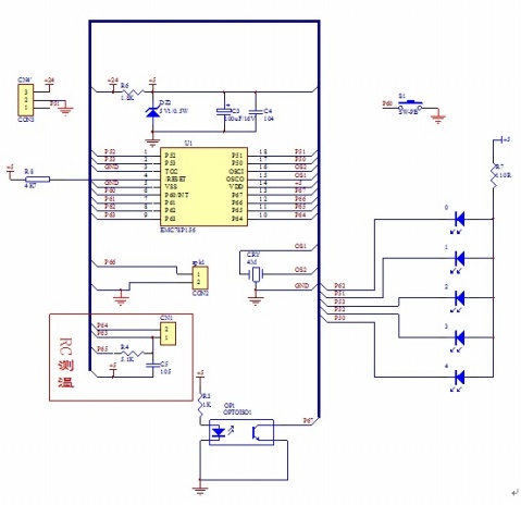 基于<font color='red'>EMP</font>78P156单片机的RC测温的实现