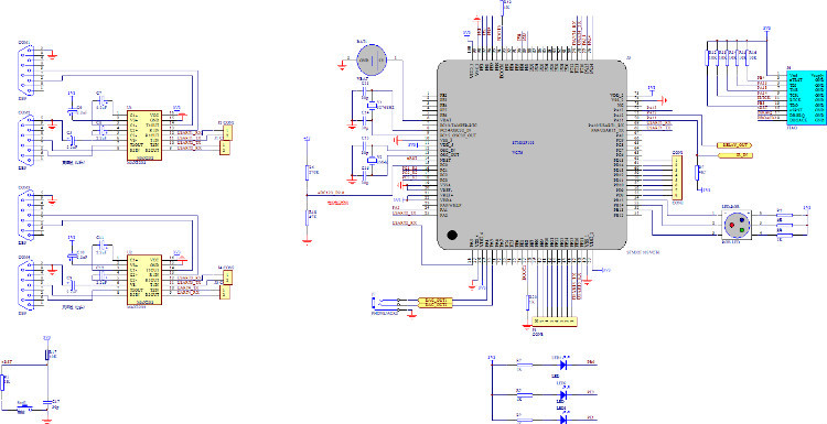 STM32F103V 4串口电路 - 小文 - 小文电子设计