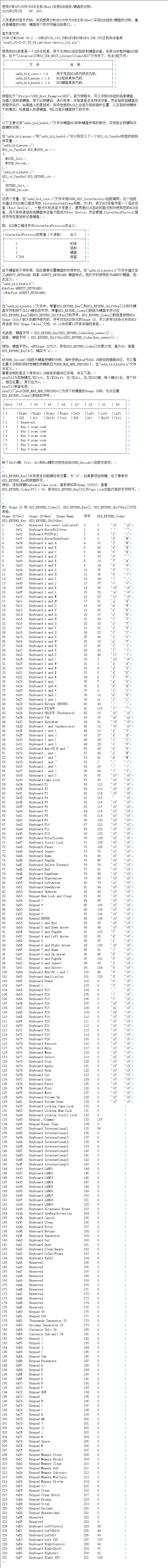 使用stm32作为usb主机实现usb鼠标键盘的识别 - yaoohui - 两个人的工厂