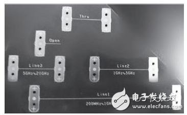 Multi-line TRL calibration kit