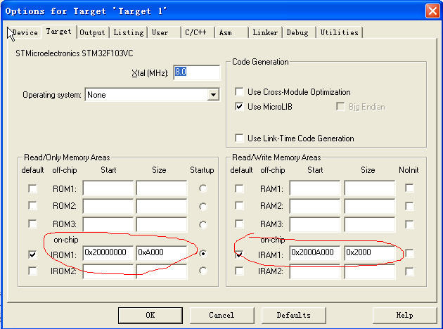 STM settings in RAM - lizf1019 - Dreams start from here