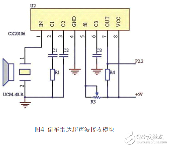 采用MSP430F2274单片机设计的倒车雷达电路