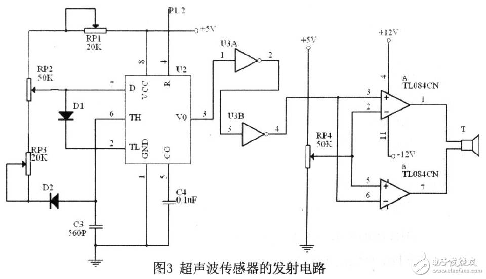 Circuit Design of Ultrasonic Distance Measurement System Based on AT89S52 Single Chip Microcomputer