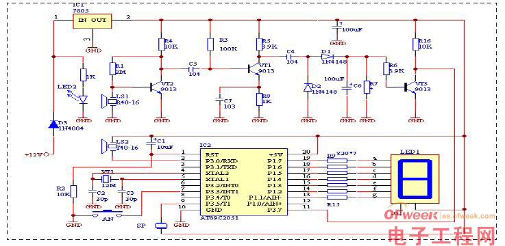 Design of reverse collision avoidance system based on AT89C2051 single chip microcomputer